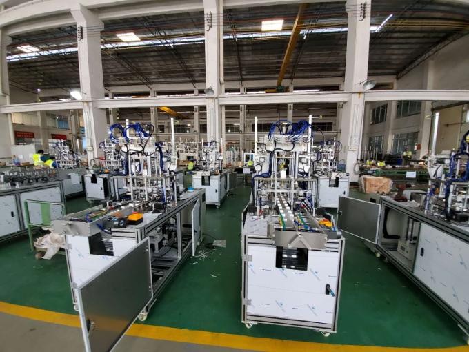 Cadena de producción automática de la mascarilla del gancho del hospital 0