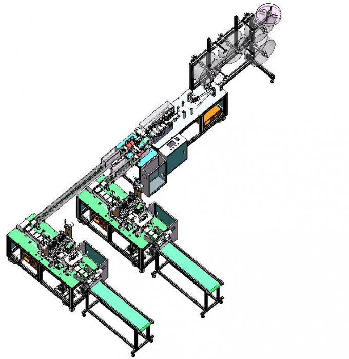 Velocidad máquina completamente automática de la fabricación de la mascarilla de 3 capas 0