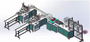 Cadena de producción automática de la mascarilla del gancho del hospital proveedor